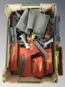 A quantity of Triang rolling stock and buildings, etc.