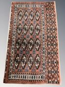 A Turkoman rug, Afghanistan, 129 cm x 77 cm.