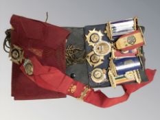 A group of RAOB medals, sash, etc.
