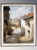 Gara : Spanish village, oil on canvas, 37 cm x 45 cm.