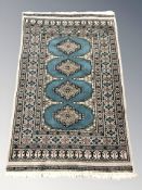 A Lahore Bokhara rug, Pakistan, 130 cm x 80 cm.