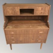 A 20th century Danish teak bureau,