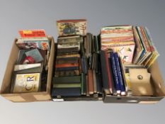 Assorted volumes including children's annuals, Dickens, royalty, etc.