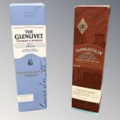 Two bottles of whisky : The Glenlivet Founder's Reserve single malt,