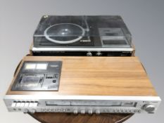 A Hitachi SDT-3430 stereo cassette system and a National Panasonic DIN 45 500 system.