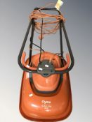 A Flymo lawn mower.