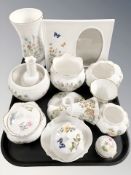 A group of Aynsley Wild Tudor,