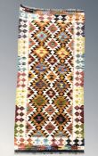 A Chobi Kilim runner,