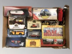 Boxed and unboxed die cast cars including Corgi, Dinky, Matchbox, etc.