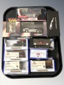 Boxed die cast cars including Oxford, Corgi, Jaguar, etc.