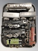 Three Lionel die cast metal locomotives,
