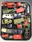 20th century tin plate die cast cars and other models including Minic, Triang, etc.