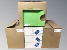 A quantity of plastic filing trays, envelopes, etc.
