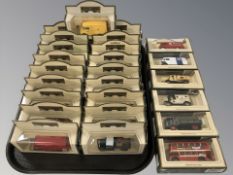 Boxed die cast delivery vans including Lledo,