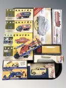 Boxed die cast cars including Vanguards, Dinky,