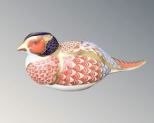 A Royal Crown Derby Pheasant paperweight,