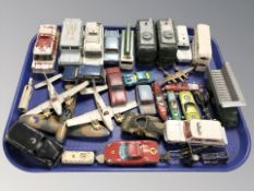 20th century die cast model cars and aircraft including Dinky, Budgie, etc.