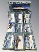A group of Revell naval scale modelling kits (1 box)