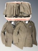 A quantity of Army tunics.