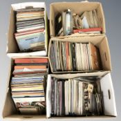 A large quantity of vinyl LP records and box sets, mixed artists and genres.