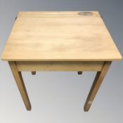 A school desk,