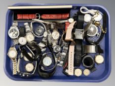 Mainly gent's wristwatches including Ingersoll, etc.