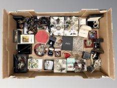 Assorted jewellery, silver items, an Eastern filigree cigarette case, wristwatches,