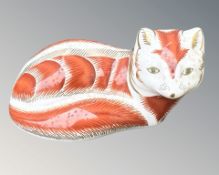 A Royal Crown Derby Fox paperweight,