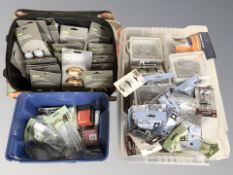 A large quantity of nails, screws, bolts and other hardware.