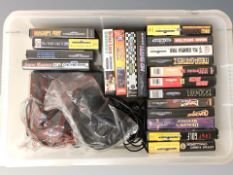 A Sega Megadrive II console, controllers, leads and various games.
