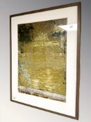 Tom Fairs (b.1925) Still Lake, oil on paper, 44 cm x 61 cm.