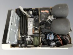 Samsung Blu Ray player, home electricals, cameras including Olympus, head phones, speakers,