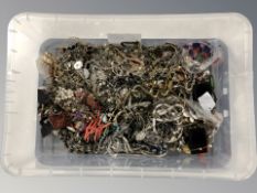 Assorted costume bead necklaces, bracelets, bangles, etc.