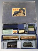 A Hornby Dublo tin plate electric train set