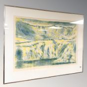 Z Heinesen : Lithographic print of landscape, signed in pencil, 62 cm x 44 cm.