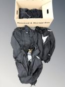 A group of coats and other clothing including Superdry, Karrimor, etc.