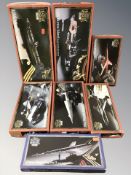 Seven Revell The History Makers scale model aircraft modelling kits, as illustrated.