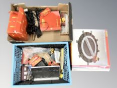 Model railway components, electrically operated turn table,