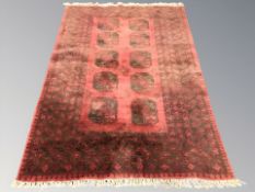 A Turkoman rug, Afghanistan, 137 cm x 160 cm.