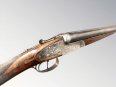 A Gunmark Black Sabel Deluxe side by side 12 bore shotgun, numbered 19729.