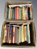 Vintage children's books and annuals including Bronco Layne, Lone Ranger, Buffalo Bill, Marvel, etc.