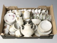 A Czechoslovakian lustre tea set,