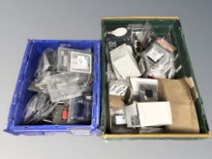 A quantity of switch plates, blanking plates, etc.