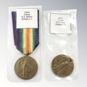 Two WWI Victory Medals; 32924 A.