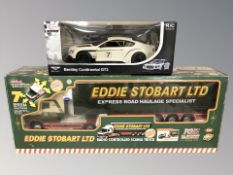 A 1:18 scale Eddie Stobart radio controlled truck in box,