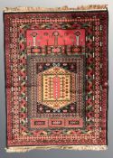 An Afghan prayer rug,