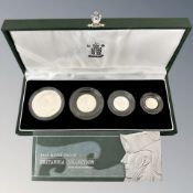 Royal Mint : 2003 Silver Proof Britannia Collection, £2 Coin, £1 Coin,