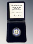 Royal Mint : 1982 United Kingdom Proof Silver Piedfort Twenty-Pence Coin, 10 g,