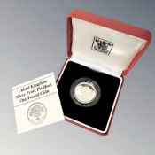 Royal Mint : 1987 United Kingdom Silver Proof Piedfort One Pound Coin, 19g,