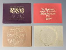 Royal Mint : 1970 Coinage of Great Britain & Norther Ireland, 8 coins in all,